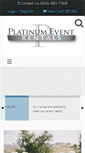 Mobile Screenshot of platinumeventrentals.com